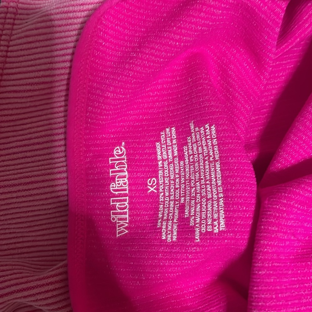 Stretchy pink bodysuit low cut halter - Picture 3 of 3